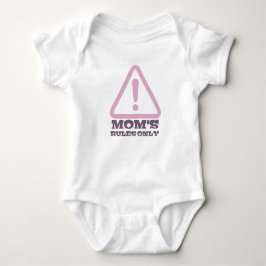 Mom’s Rules Only – Sassy New Mom Baby Apparel Romper