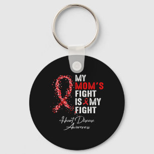 Mom &#'s; s Fight Is My Fight Heart Disease Awaren Sleutelhanger