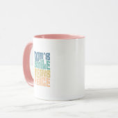 Mom’s Smile Means Peace – Green & Orange Mug Mok (Voorkant links)