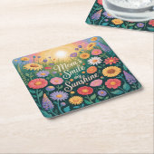 Mom’s Smile = My Sunshine Kartonnen Onderzetters (Schuin)