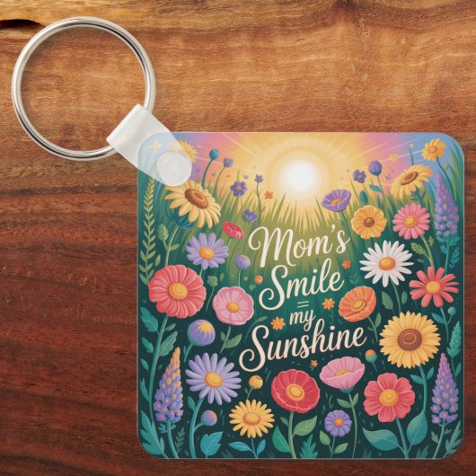Mom’s Smile = My Sunshine Sleutelhanger (Voorkant)