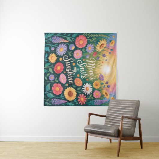 Mom’s Smile = My Sunshine Wandkleed (In Situ (horizontaal))