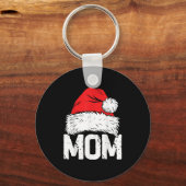 Mom Santa Christmas Family Matching Pajamas Mama X Sleutelhanger (Voorkant)