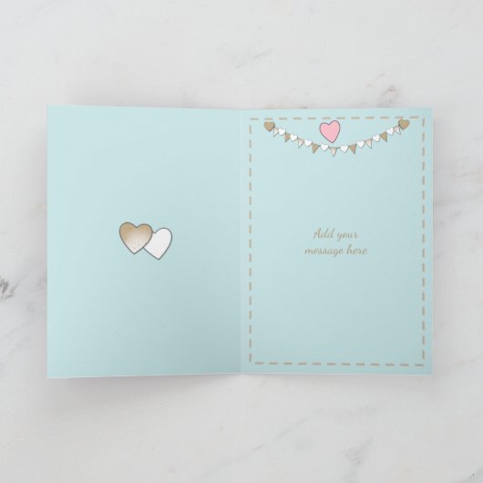 Mom Shabby Chic roze Verjaardag Kaart (Binnen)