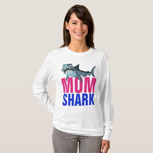 MOM SHARK FUNNY T-SHIRTS (Voorkant volledig)