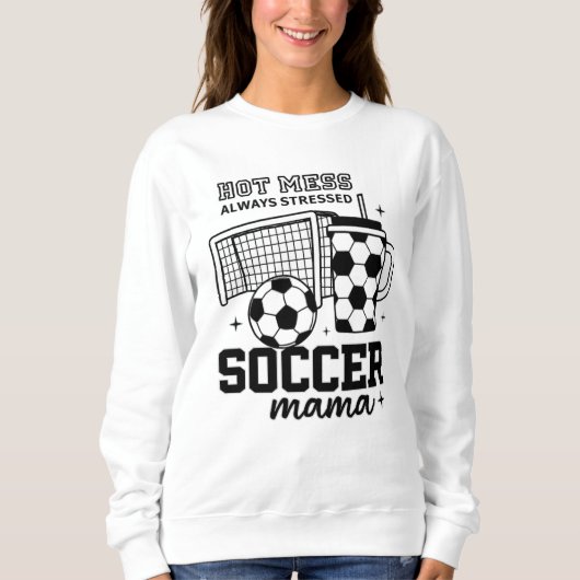 Mom Shirt – Hot Mess Altijd Gestresst Ontwerp (Voorkant)
