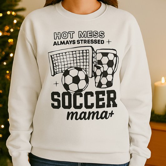 Mom Shirt – Hot Mess Altijd Gestresst Ontwerp