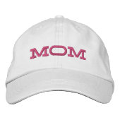 Mom Simple Cool Moderne Typografie Custom Geborduurde Pet (Voorkant)