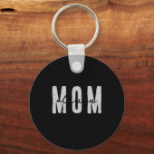 Mom Since 20xx Modern Simple Preppy  Sleutelhanger (Voorkant)