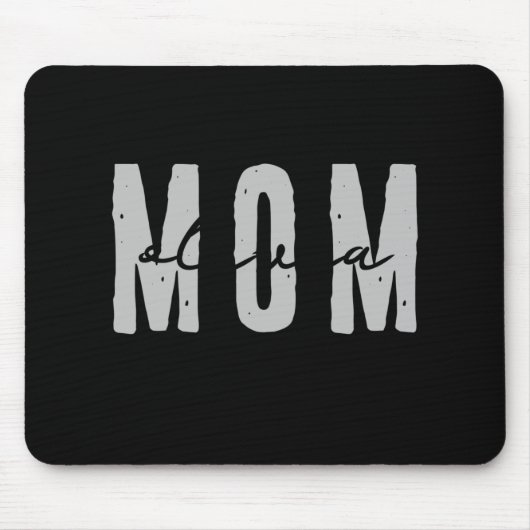 Mom Since 20xx Modern Simple Preppy T Shirt Muismat (Voorkant)