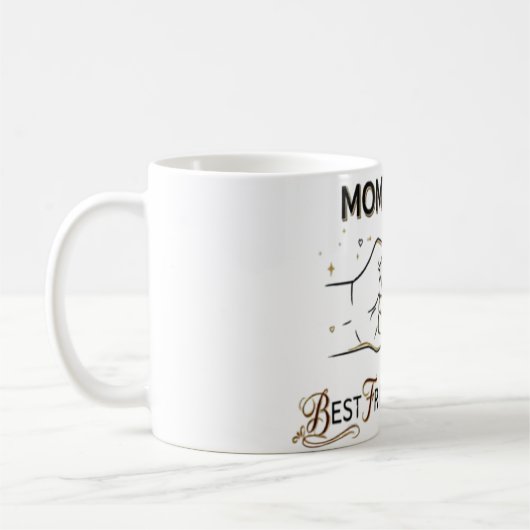 Mom & Son Best Friend for Life Fist Bump Mug Koffiemok (Links)