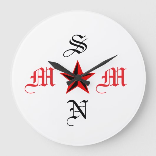 MOM & SON grote wandklok (Voorkant)