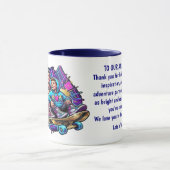 Mom & Son: Neon Drive Personalized Mug Mok (Midden)
