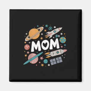 Mom Space Galaxy Moederdag Verjaardag Familie Matc Magneet
