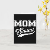 Mom squad funny mother  kaart (Gele Bloem)