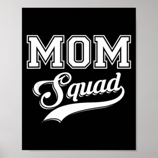 Mom squad funny mother  poster