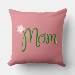 Mom Strawberry Roze Sierkussennen Kussen