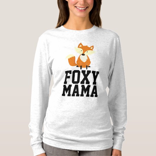 MOM T-shirts, FOXY MAMA FOX T-shirts (Voorkant)