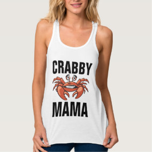 MOM T-Shirts, FUNNY CRABBY MAMA Tanktop