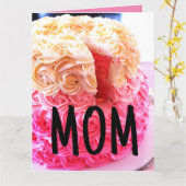 MOM TAART (GROTE OVERGROOTSE) KAARTEN (Gele Bloem)