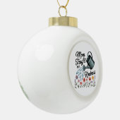 Mom Taught Me Kindness Keramische Bal Ornament (Links)