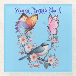 Mom, Thank You! Glazen Onderzetter