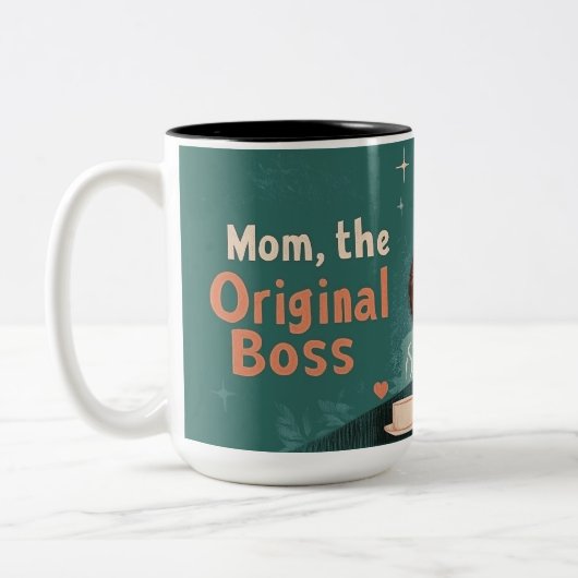 Mom, the original Boss Tweekleurige Koffiemok (Links)