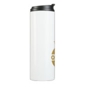 Mom The Queen Gold Creatieve Typografie Thermosbeker (Gedraaid links)