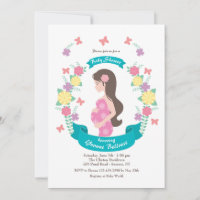 Mom-to-be Baby shower-uitnodiging