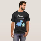 Mom To Be Dinosaur Baby Shower For Boy T-shirt (Voorkant volledig)