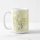 Mom-to-be Faux Lace Koffiemok (Links)