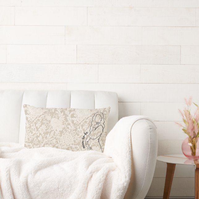 Mom-to-be Faux Lace Kussen (Bank)