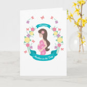 Mom-to-be-fotokaart Kaart (Gele Bloem)