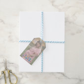 Mom-to-be Gradient Foto Baby shower Dank u Cadeaulabel (Met Touw)