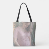 Mom-to-be Gradient Foto Baby shower Gift Tote Bag (Achterkant)