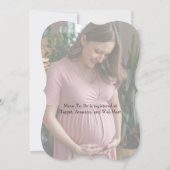Mom-to-be Gradient Photo-Baby shower Kaart (Achterkant)