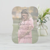 Mom-to-be Gradient Photo-Baby shower Kaart (Staand voorkant)