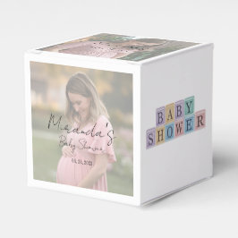 Mom-to-be Gradient Sheet Photo Baby shower Bedankdoosjes