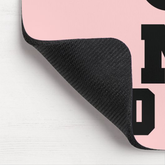 MOM to Be - Zwarte Tekst Muismat (Hoek)