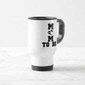 MOM to Be - Zwarte Tekst Reisbeker (Voorkant rechts)