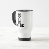 MOM to Be - Zwarte Tekst Reisbeker (Voorkant links)