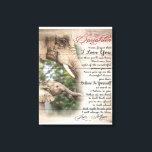 Mom To My Daughter Letter, Girl Birthday Gift Canvas Afdruk<br><div class="desc">It's a personalized perfect gift for your daughter, your girl, your little kids. It's ideal gifts for all seasons. These products are great for a picnic at the park, snuggling while watching TV, relaxing on the sofa, wall decoration for home or as a stylish bedspread. Festival gift; Holiday gift, Mother's...</div>