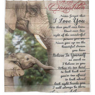 Mom To My Daughter Letter, Girl Birthday Gift Douchegordijn