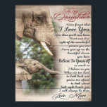 Mom To My Daughter Letter, Girl Birthday Gift Poster<br><div class="desc">It's a personalized perfect gift for your daughter, your girl, your little kids. It's ideal gifts for all seasons. These products are great for a picnic at the park, snuggling while watching TV, relaxing on the sofa, wall decoration for home or as a stylish bedspread. Festival gift; Holiday gift, Mother's...</div>