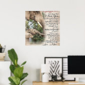 Mom To My Daughter Letter, Girl Birthday Gift Poster (Thuiskantoor)