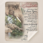 Mom To My Daughter Letter, Girl Birthday Gift Sherpa Deken<br><div class="desc">It's a personalized perfect gift for your daughter, your girl, your little kids. It's ideal gifts for all seasons. These products are great for a picnic at the park, snuggling while watching TV, relaxing on the sofa, wall decoration for home or as a stylish bedspread. Festival gift; Holiday gift, Mother's...</div>