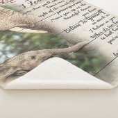 Mom To My Daughter Letter, Girl Birthday Gift Sherpa Deken (3/4)