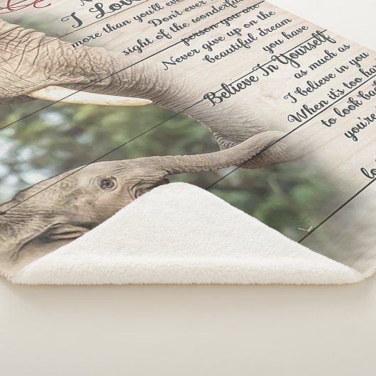 Mom To My Daughter Letter, Girl Birthday Gift Sherpa Deken (3/4)