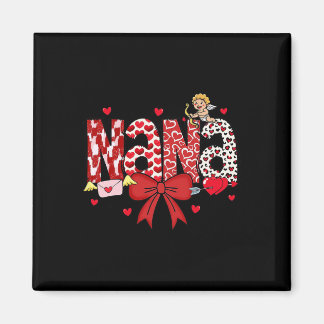 Mom Valentijnsdag Hart Nana Coquette Bow Nana Va Magneet