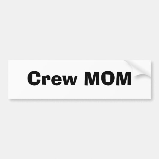 MOM van bemanningsleden Bumpersticker (Voorkant)